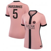 Maglia Calcio Paris Saint-Germain Marquinhos #5 Terza Divisa Donna 2024-25 Manica Corta